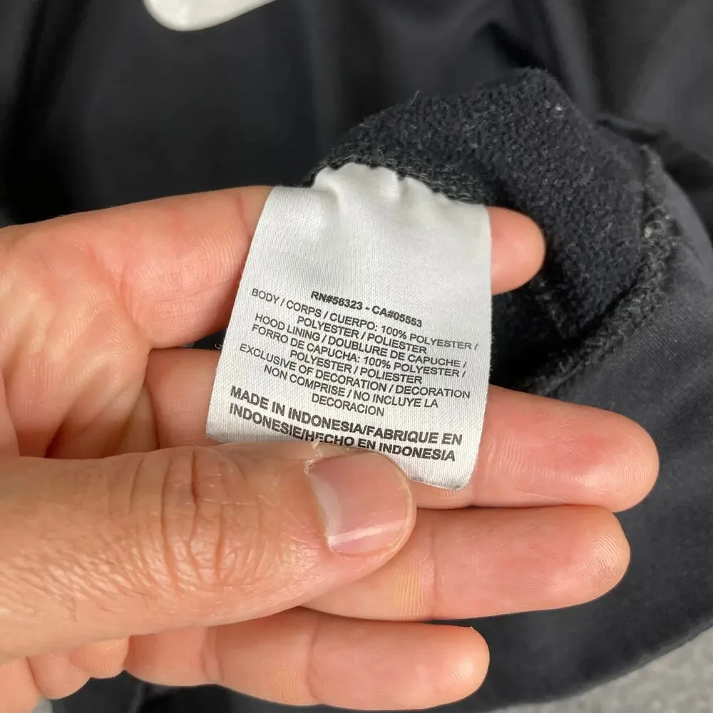 Nike Hoodie Boys Size XL Black‎ Therma Fit Pullover Swoosh Athletic